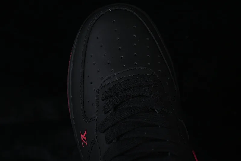 All categories Nk Air Force 1 Air Force series Nk Air Force 1 Low Air Force low top Nike Air Force 1'07 Low Year of the Horse limited edition Jet black rose red Air Force 1 low top casual sneakers FV3694-102
